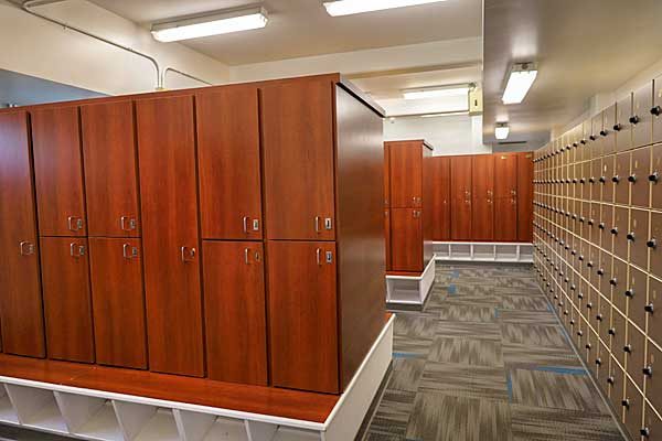 Locker Rooms at Ellis Athletic Center